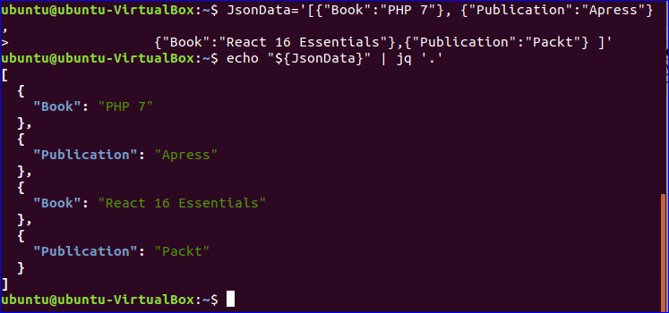 assign jq result to variable bash