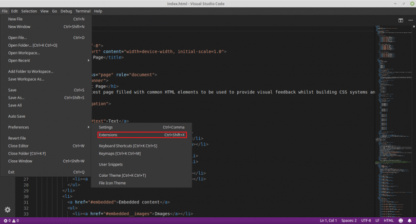 visual studio code javascript ctags