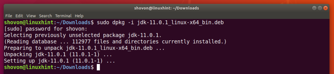install java 11 linux