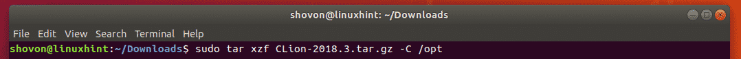ubuntu toolchain clion