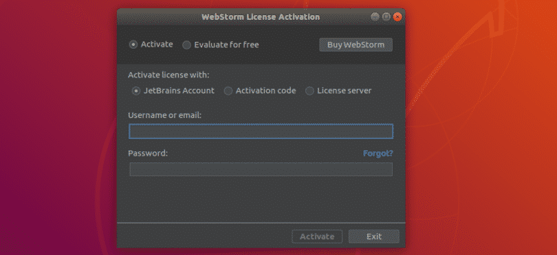 download install webstorm ubuntu 20.04