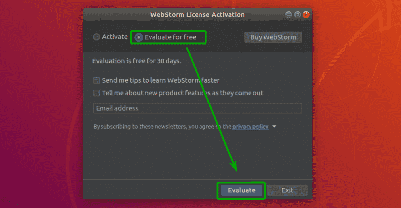 download install webstorm linux