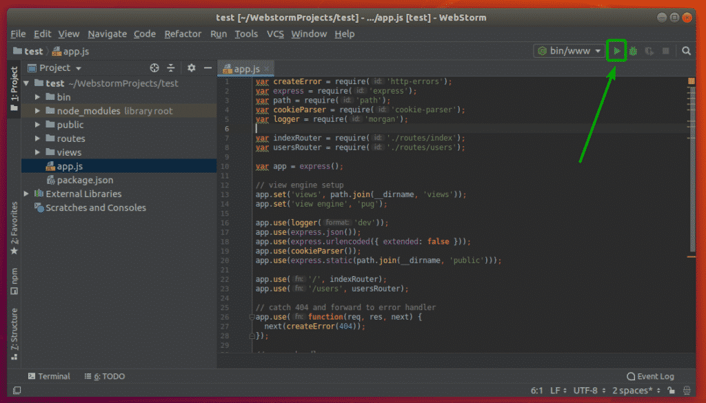 Как установить webstorm на ubuntu