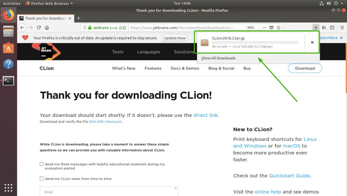 install clion