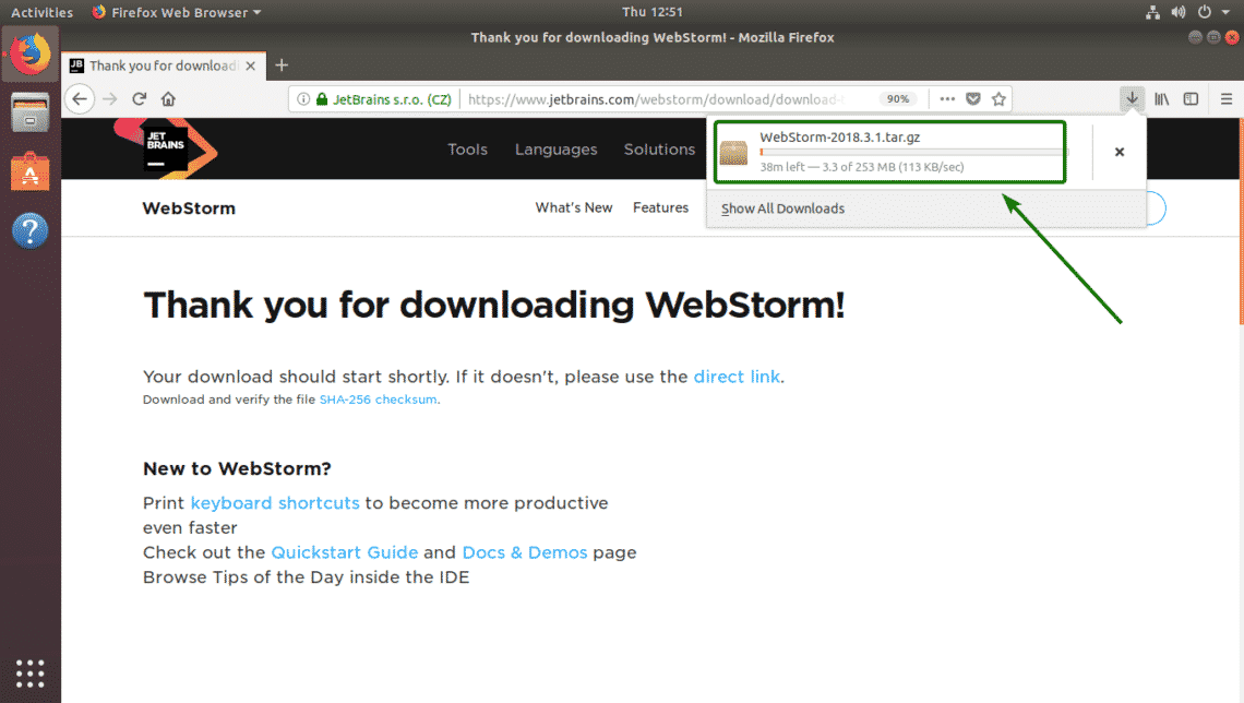 yeoman install webstorm