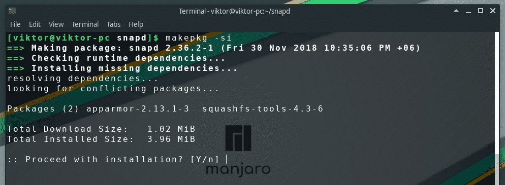 manjaro install spotify