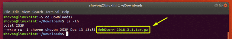 jetbrains webstorm linux install