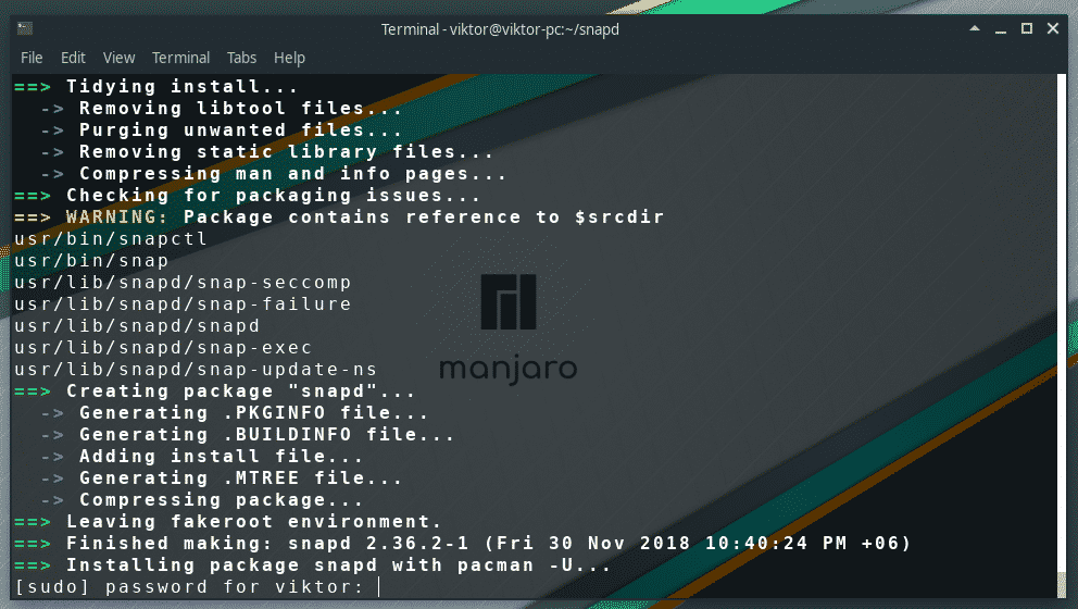 manjaro install spotify