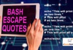 BASH ESCAPE QUOTES