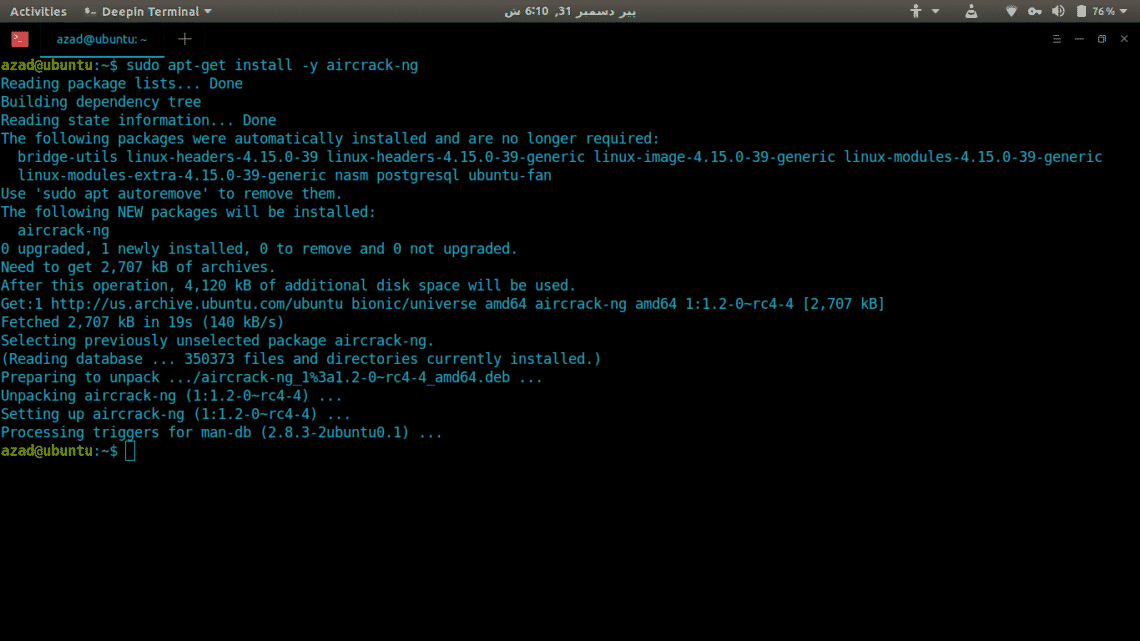 Aircrack Sudo Apt-Get Install -Y Aircrack-Ng