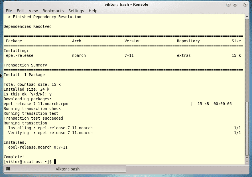 yum install htop