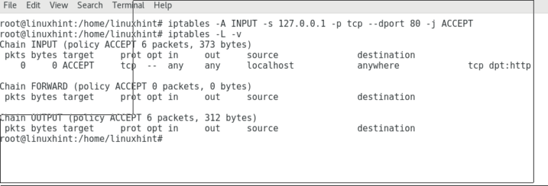 iptables input iptables input