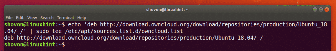 install owncloud ubuntu