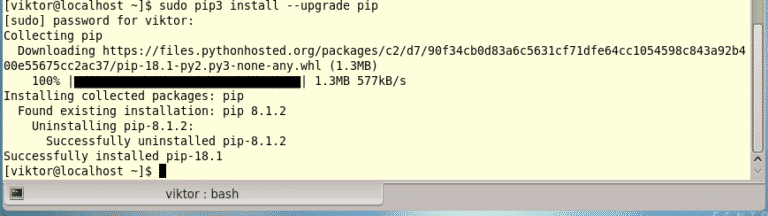 centos install pip3