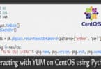 Interacting with YUM on CentOS using Python