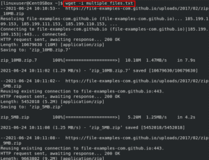Аналог wget в centos