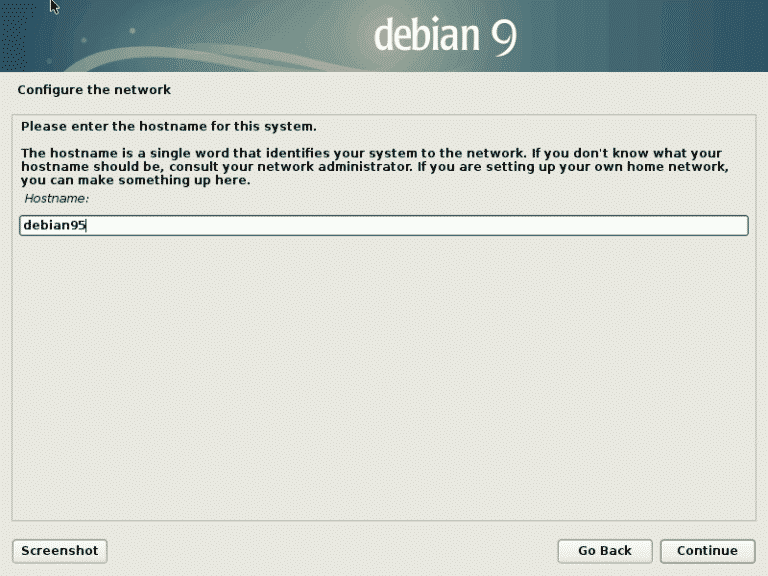 debian change hostname