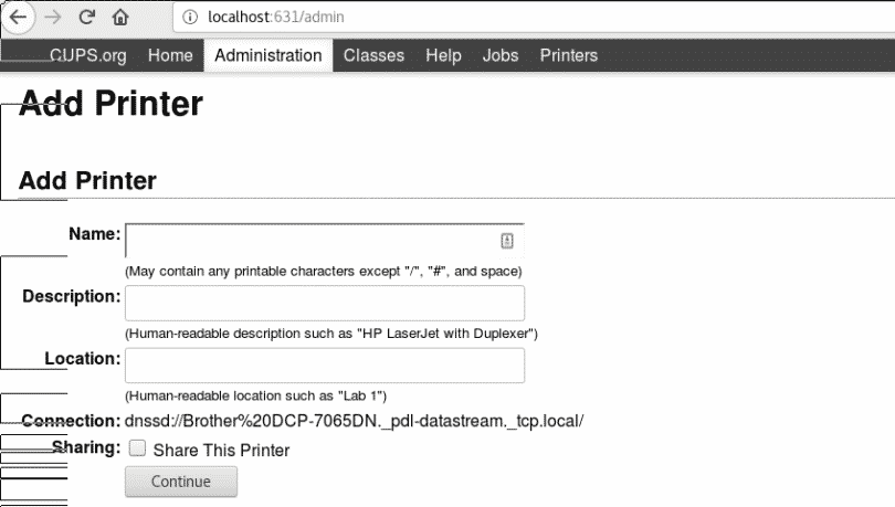 Installing network printers under Linux