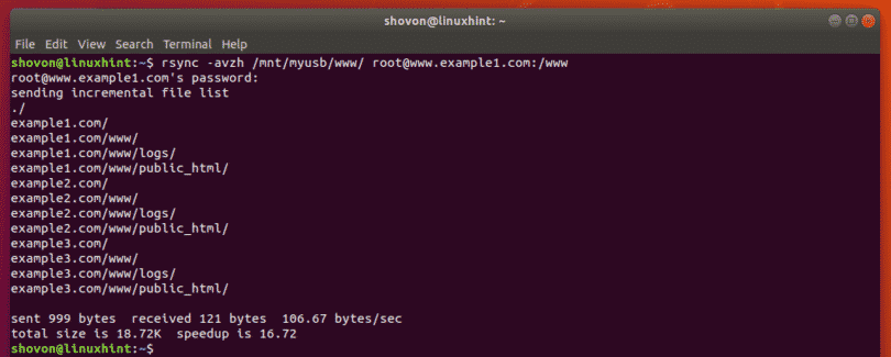 Ubuntu создать зеркало репозитория rsync