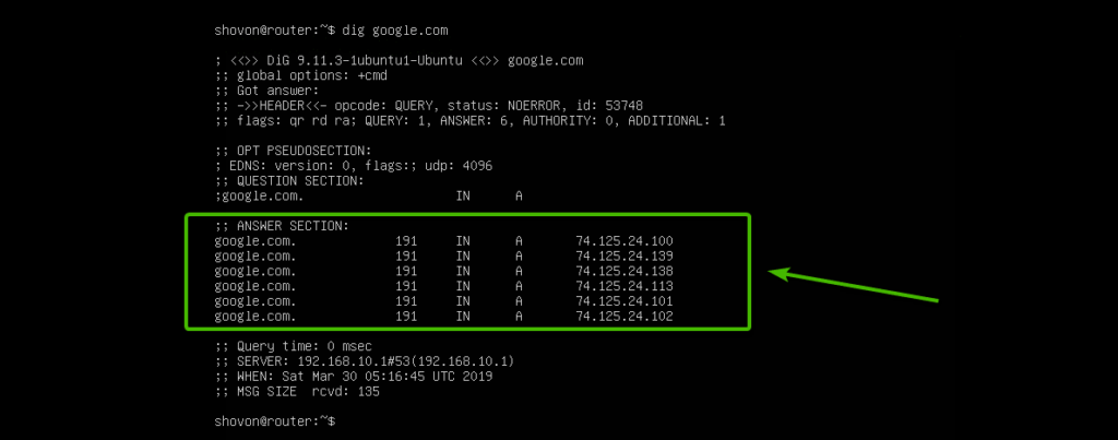 Dnsmasq настройка dns server