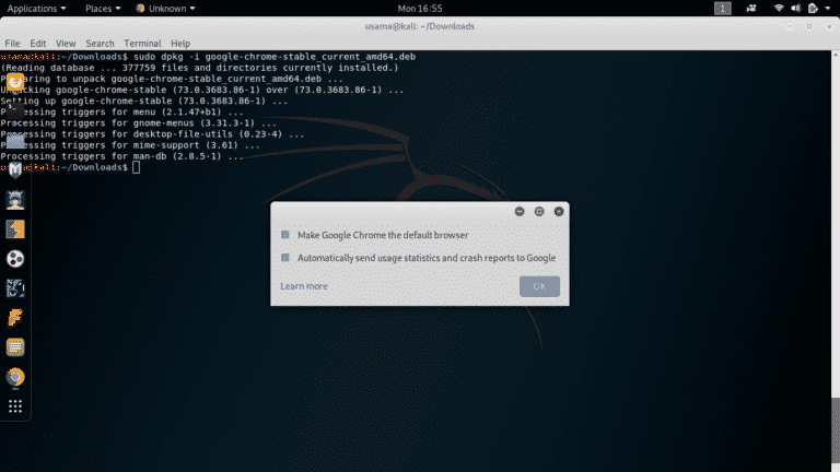 install tor browser kali linux command line