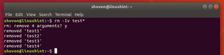 Linux rm скрытые файлы