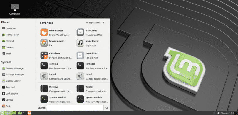 desklets in linux mint mate 19.1