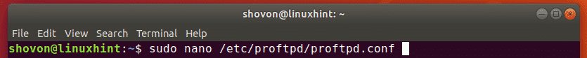 Установка и настройка proftpd ubuntu