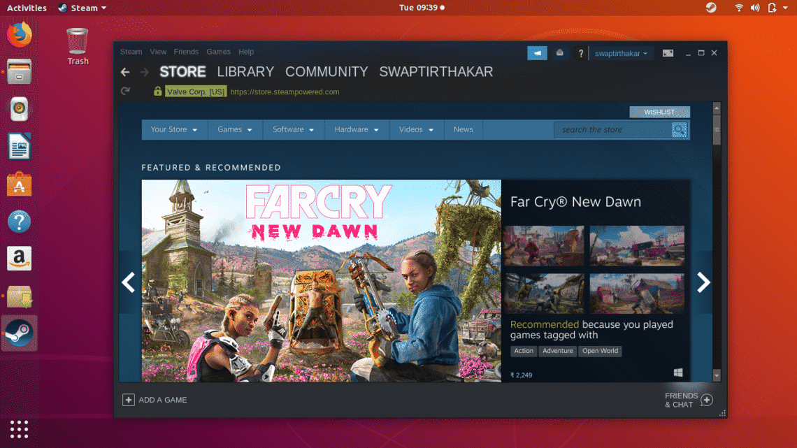 steam ubuntu