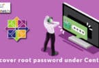 Recover root password under CentOS