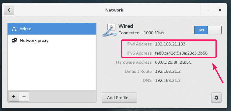 how to get ip address of mac on linux