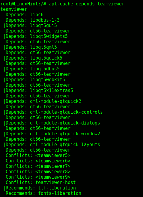 debian list installed packages