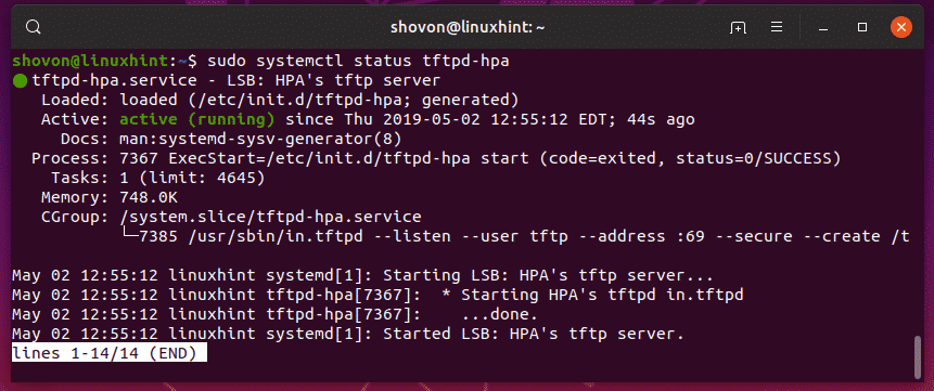 linux tftp client get