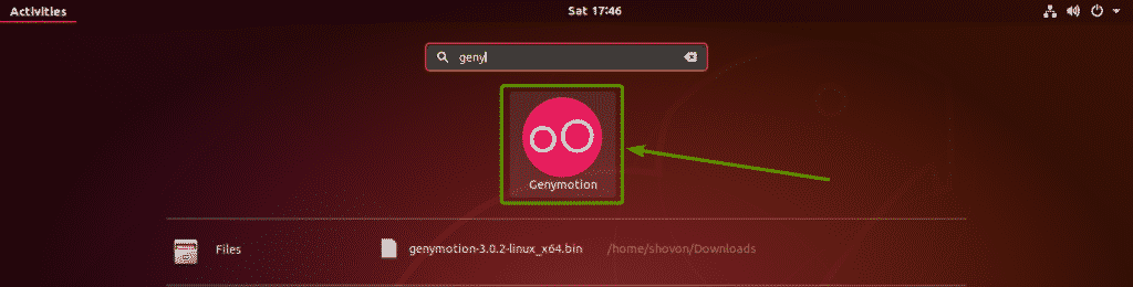 geanymotion ubuntu 18.04