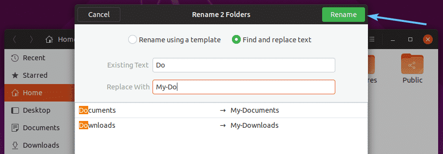 rename a file in linux