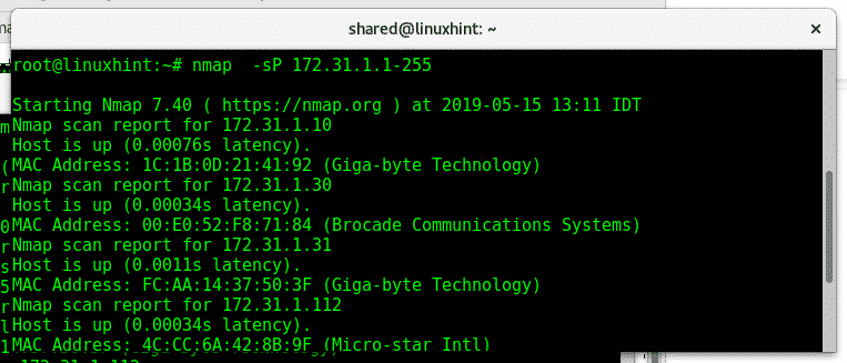 ping scan network