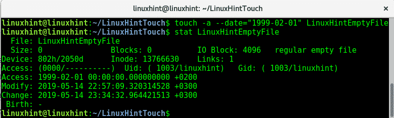 Cannot stat file. Команда Touch в Ubuntu.