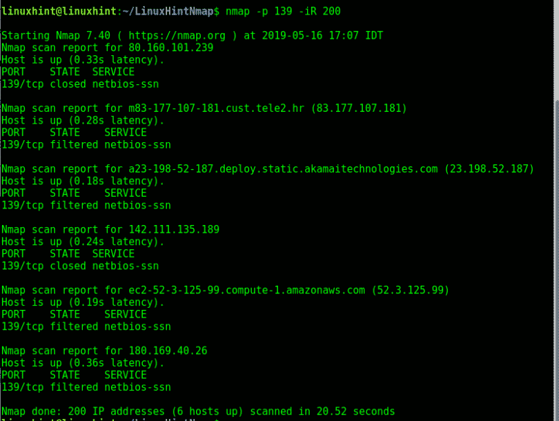 nmap flags and what they do