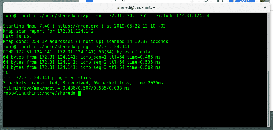 icmp ping sweep