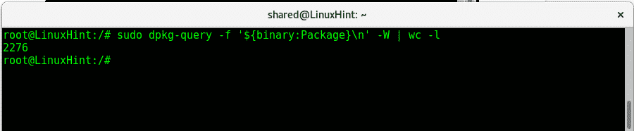 debian installed packages list