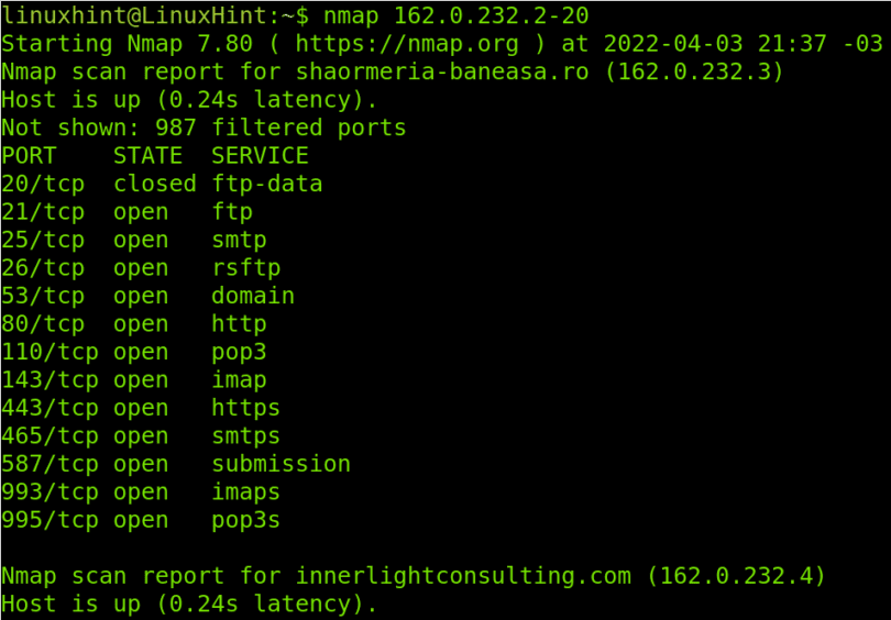 Nmap Flags and What They Do