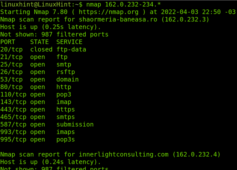 Nmap Flags and What They Do