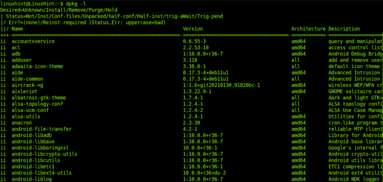 how-to-list-installed-packages-on-debian-linuxize