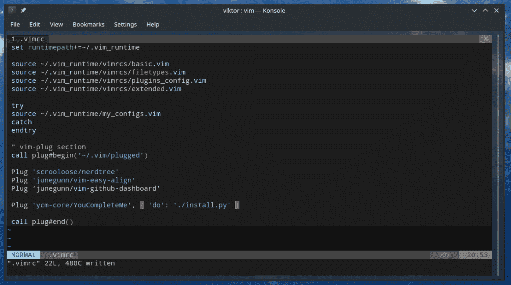 installing vim plugins manager