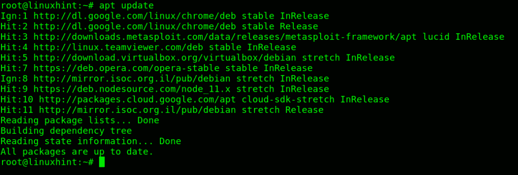 Run apt update. Топ репозиториев Debian.