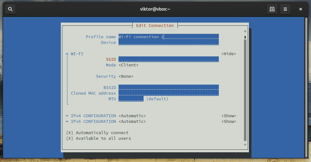 Linux network manager