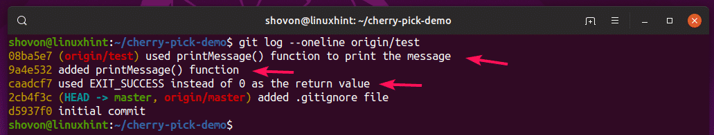 Cherry picking git