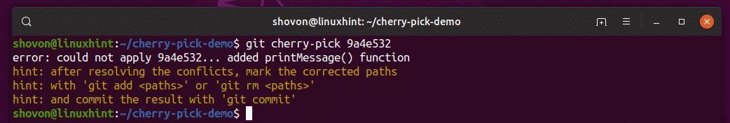 Cherry picking git