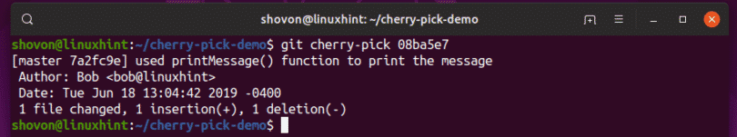 git cherry pick from remote repository