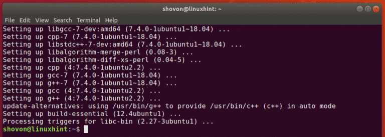 Как установить gcc на ubuntu